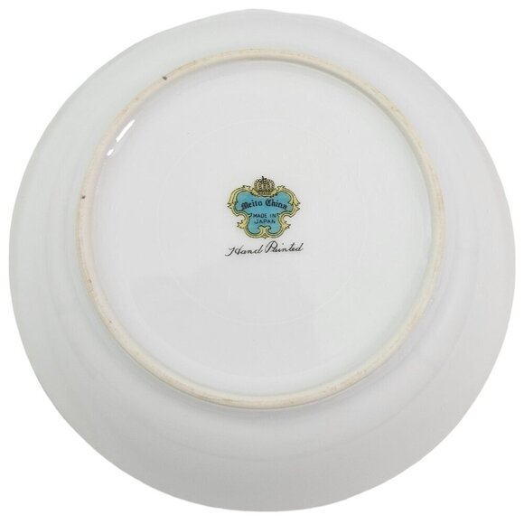 Meito Japan Fine China Hand Painted Floral Accent Fruit Dessert Bowls – Set of 4 - Picture 5 of 16